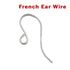 Sterling Silver French Ear Wire, (SS/706)